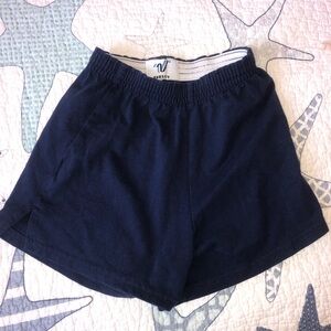 Varsity Navy Blue Women's Athletic Shorts